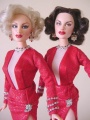 Лорелей Ли и Дороти Шоу из "Джентльмены предпочитают блондинок" (оригинальные куклы White Hot и Red Hot Charice, бренда MiKelman)