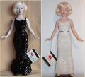 Sequined Dress 16,5" Porcelain Dolls